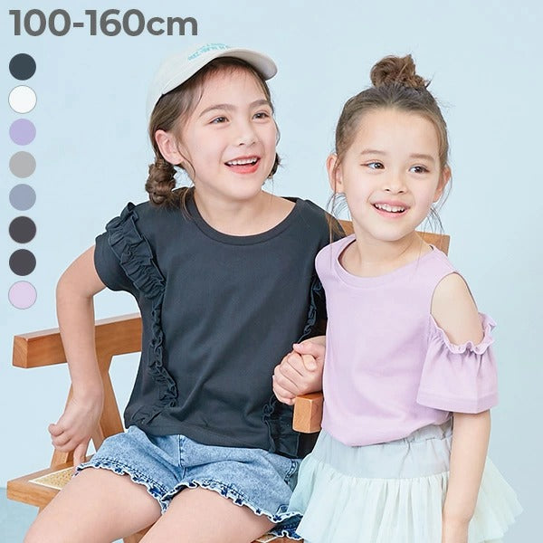 日本童裝 dev!rock 荷葉邊上衣 100-160cm 女童款 夏季 TOPS