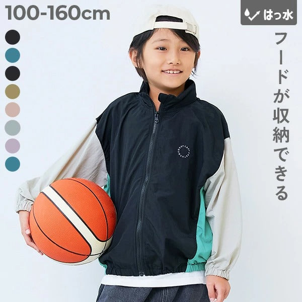Japanese children's clothing dev!rock waterproof series stand collar thin jacket 100-160cm boys/girls spring and summer outerwear