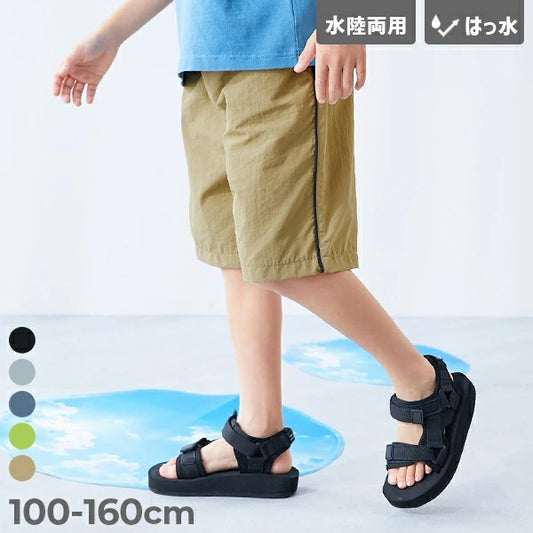 日本童裝 dev!rock 防水系列 水陸兩用 側條紋運動短褲 100-160cm 男童款 PANTS 夏季