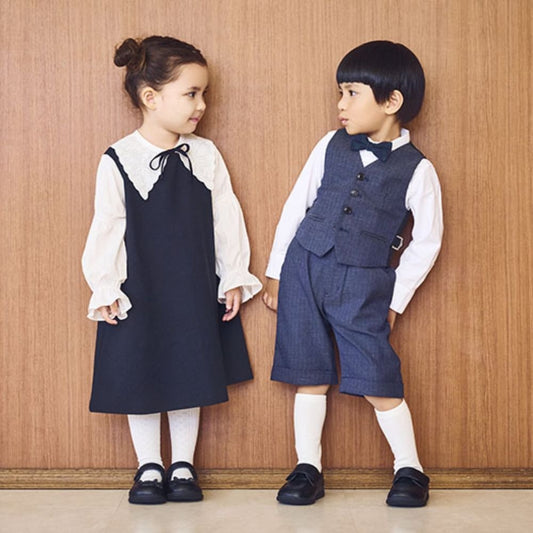 IFME Japanese-Supported Leather Shoes for Healthy and Functional Children (15-21cm) Boys' Shoes