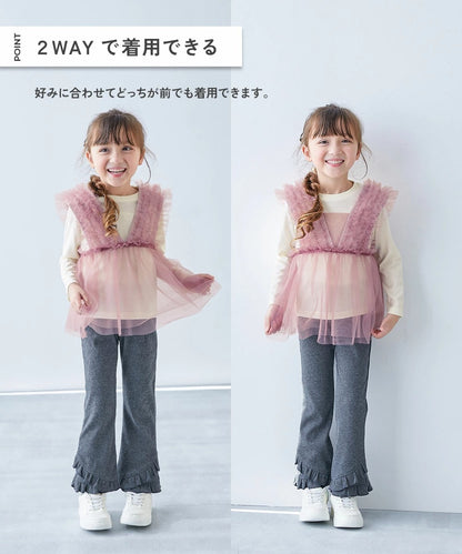 日本童裝 dev!rock 2Way 薄紗及上衣兩件套裝 100-160cm 女童款 TOPS 春季