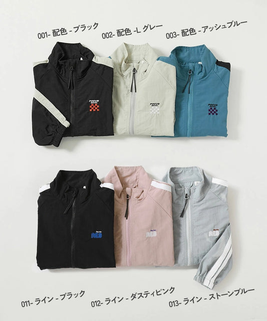 Japanese children's clothing dev!rock waterproof series stand collar thin jacket 100-160cm boys/girls spring and summer outerwear