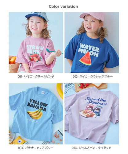 日本童裝 dev!rock 照片印花短袖上衣 100-160cm 女童款 TOPS 夏季