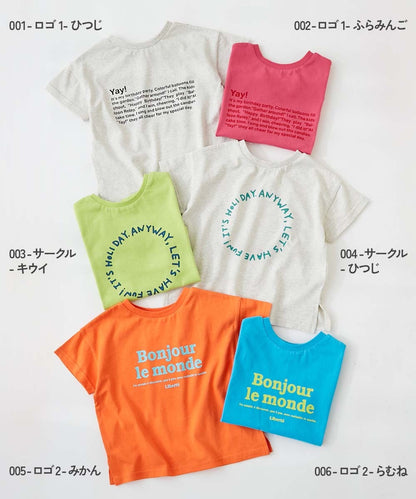 日本童裝 dev!rock 2Way 前後兩著 方便孩子自己換衣服 色彩印花短袖上衣 80-130cm 男童款/女童款 TOPS 夏季