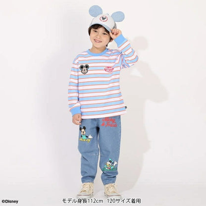 Japanese BDL x Disney parent-child print tops (80-150cm) for boys and girls (summer TOPS) 