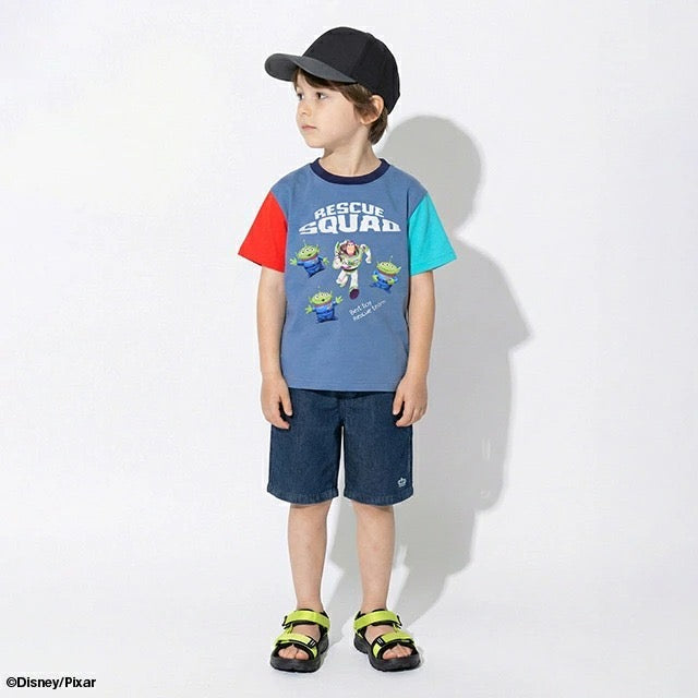 Japanese BDL x Disney parent-child print tops (80-150cm) for boys and girls (summer TOPS) 