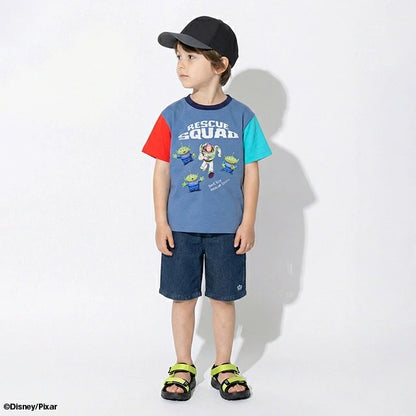 Japanese BDL x Disney parent-child print tops (80-150cm) for boys and girls (summer TOPS) 