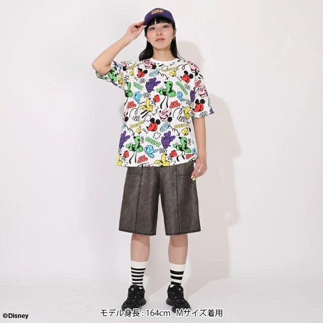 Japanese BDL x Disney parent-child print tops (80-150cm) for boys and girls (summer TOPS) 
