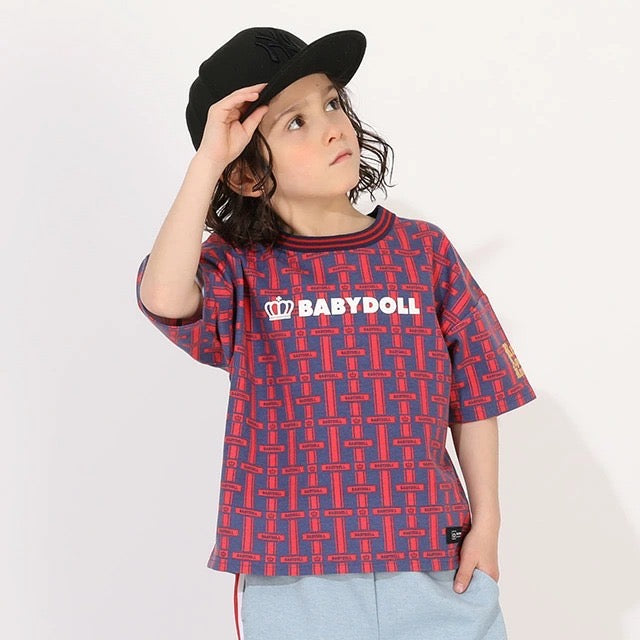 Japanese BDL x Disney parent-child print tops (80-150cm) for boys and girls (summer TOPS) 