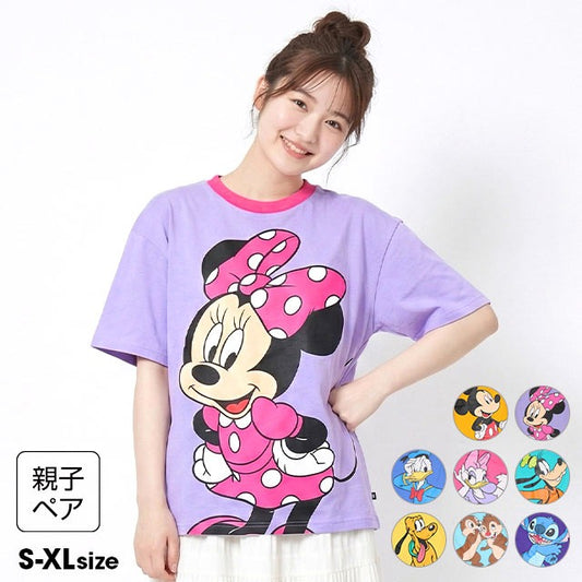 Japanese BDL x Disney parent-child print tops (80-150cm) for boys and girls (summer TOPS) 