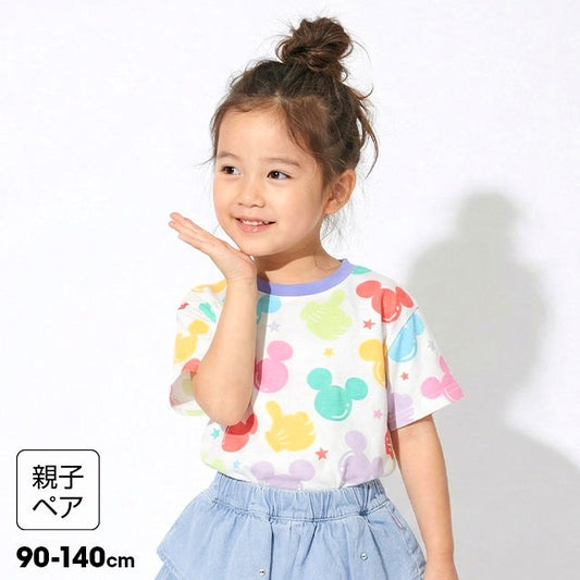 Japanese BDL x Disney parent-child print tops (80-150cm) for boys and girls (summer TOPS) 