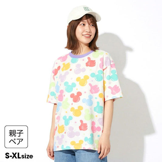 Japanese BDL x Disney parent-child print tops (80-150cm) for boys and girls (summer TOPS) 