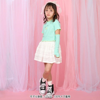 日本童裝 BDL 木耳邊上衣連袖套 90-140cm 女童款 夏季 TOPS