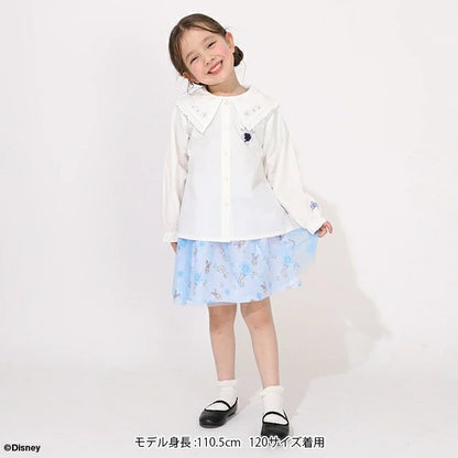 日本童裝 BDL x Disney Princess 蕾絲領襯衫上衣 100-130cm 女童款 夏季 TOPS