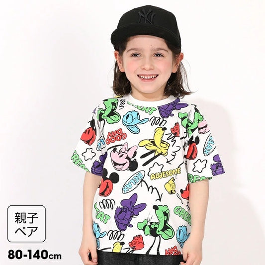 日本童裝 BDL x Disney 親子裝 彩色印花上衣 80-140cm 男童款/女童款 夏季 TOPS