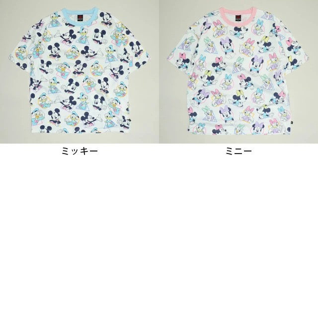Japanese BDL x Disney parent-child print tops (80-150cm) for boys and girls (summer TOPS) 