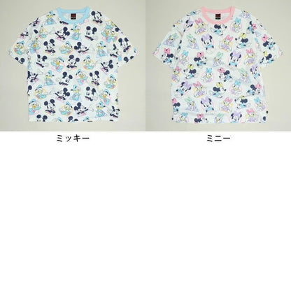 Japanese BDL x Disney parent-child print tops (80-150cm) for boys and girls (summer TOPS) 