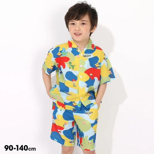 日本童裝 BDL x Disney ToyStory彩色襯衫兩件套裝 90-140cm 男童款 夏季 TOPS PANTS