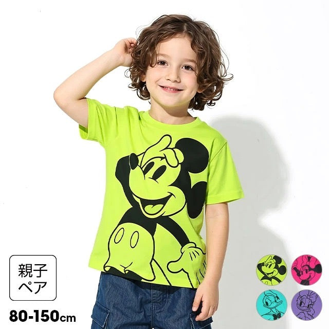 Japanese BDL x Disney parent-child print tops (80-150cm) for boys and girls (summer TOPS) 