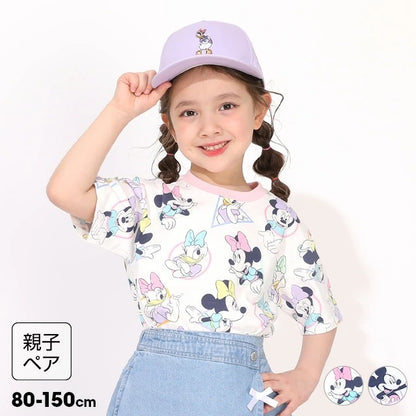 Japanese BDL x Disney parent-child print tops (80-150cm) for boys and girls (summer TOPS) 