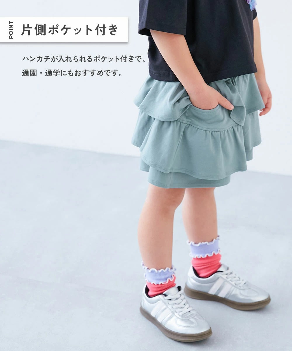 日本童裝 dev!rock 層疊裙褲 100-140cm 女童款 PANTS 夏季