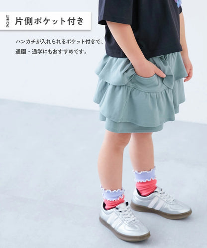 日本童裝 dev!rock 層疊裙褲 100-140cm 女童款 PANTS 夏季