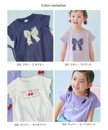 日本童裝 dev!rock 印花收腰上衣 90-140cm 女童款 夏季 TOPS