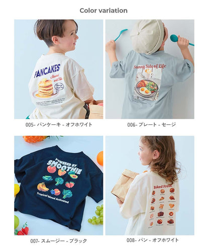 日本童裝 dev!rock 照片印花短袖上衣 100-160cm 女童款 TOPS 夏季