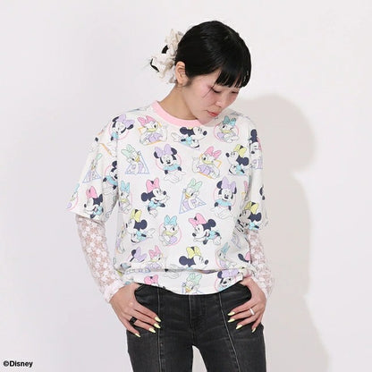 Japanese BDL x Disney parent-child print tops (80-150cm) for boys and girls (summer TOPS) 