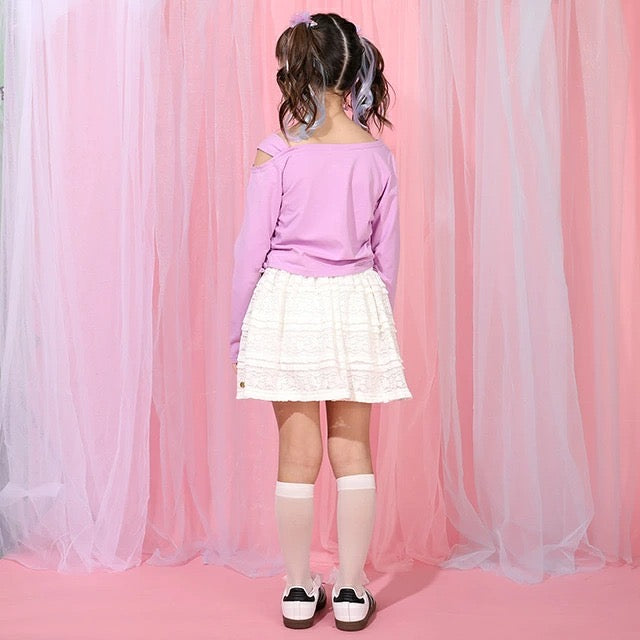 日本童裝 BDL 露肩收腰上衣 90-140cm 女童款 夏季 TOPS