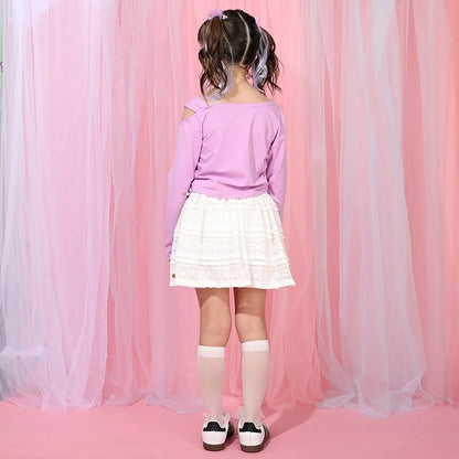 日本童裝 BDL 露肩收腰上衣 90-140cm 女童款 夏季 TOPS