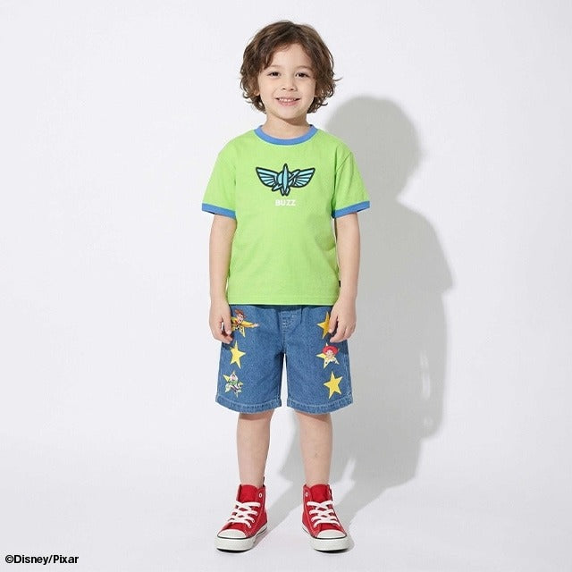 Japanese BDL x Disney parent-child print tops (80-150cm) for boys and girls (summer TOPS) 