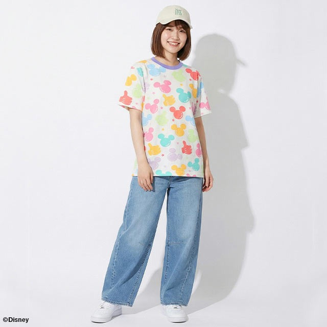 Japanese BDL x Disney parent-child print tops (80-150cm) for boys and girls (summer TOPS) 