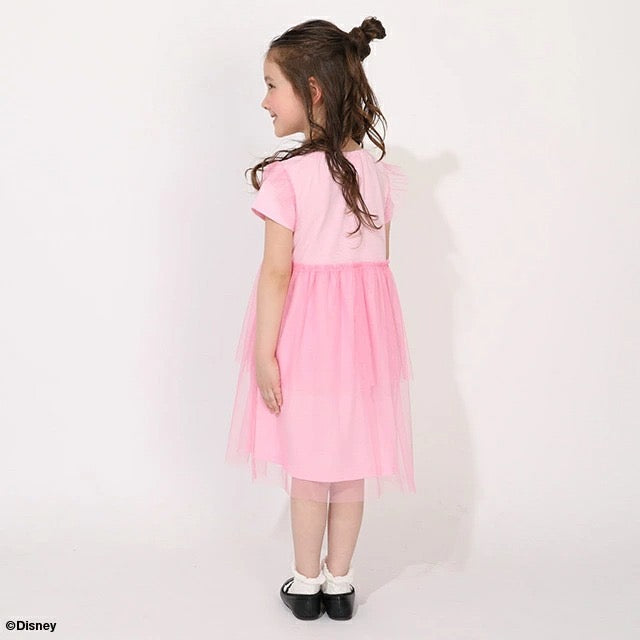 日本童裝 BDL x Disney Princess拼接網紗連身裙 90-130cm 女童款 夏季 DRESSES