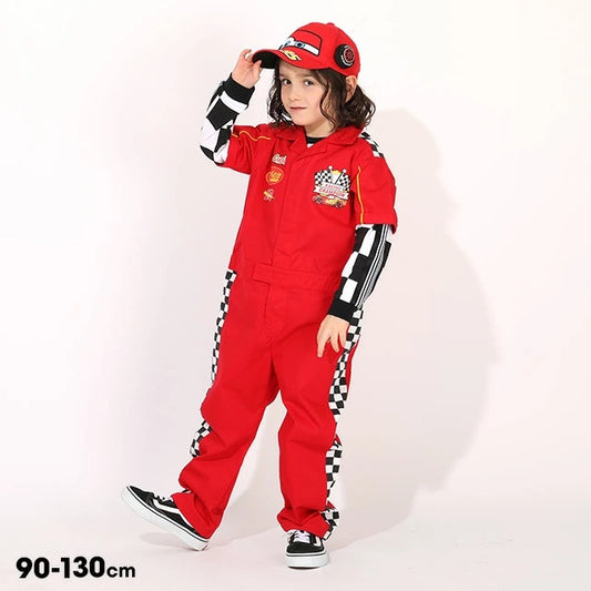 日本童裝 BDL x Disney Cars工人短袖連體衣 90-130cm 男童款 夏季 Jumpsuit