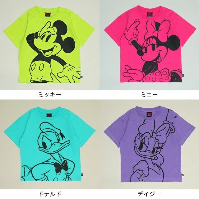 Japanese BDL x Disney parent-child print tops (80-150cm) for boys and girls (summer TOPS) 