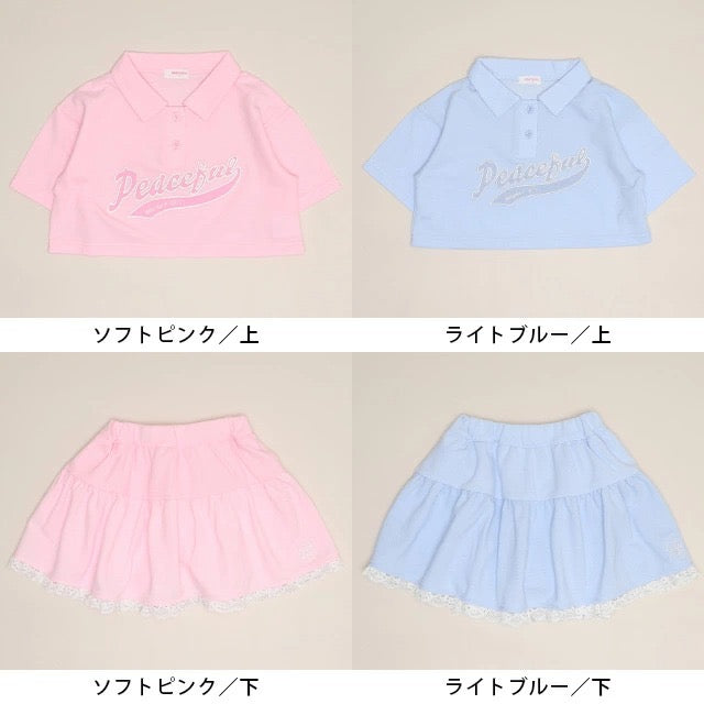 日本童裝 BDL Polo上衣及短裙套裝 90-140cm 女童款 夏季 TOPS SKIRTS