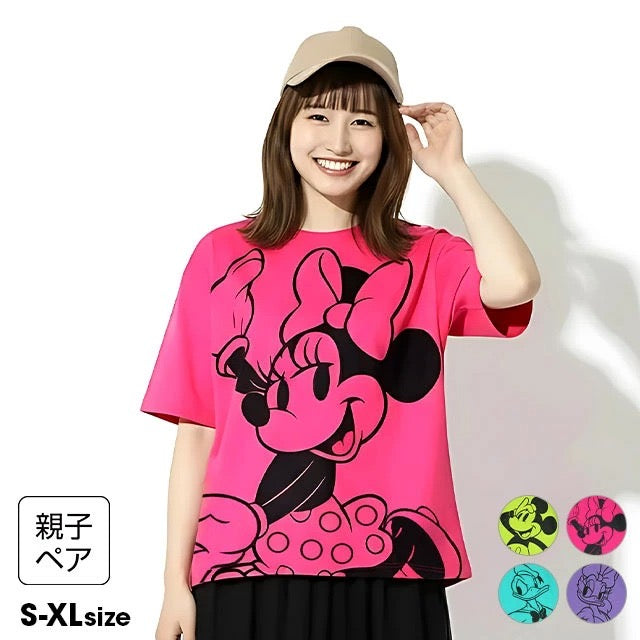 Japanese BDL x Disney parent-child print tops (80-150cm) for boys and girls (summer TOPS) 
