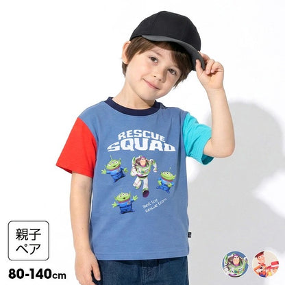 Japanese BDL x Disney parent-child print tops (80-150cm) for boys and girls (summer TOPS) 