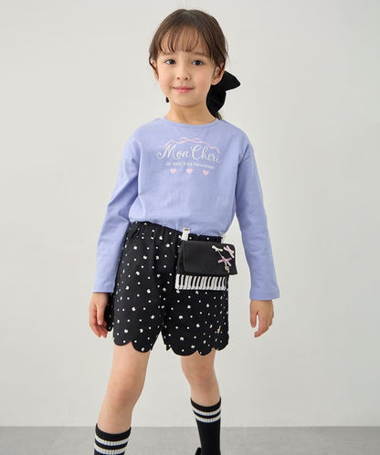 日本童裝 aF#a325 棉100%印花長袖上衣 90-160cm 女童款 夏季 TOPS