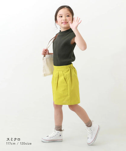 日本童裝 dev!rock 法式袖羅紋短袖上衣 100-160cm 女童款 夏季 TOPS