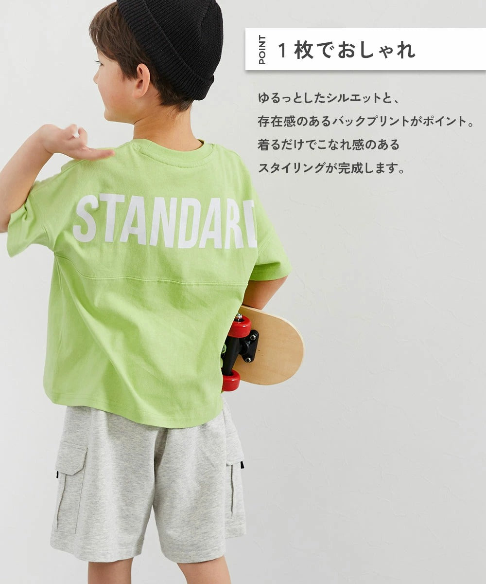 日本童裝 dev!rock 耐穿 耐洗不易變形 字母印花短袖上衣 80-160cm 男童款/女童款 TOPS 夏季