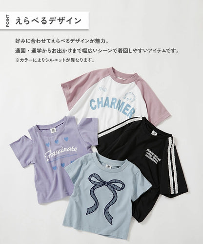 日本童裝 dev!rock 印花短袖上衣 100-160cm 女童款 夏季 TOPS