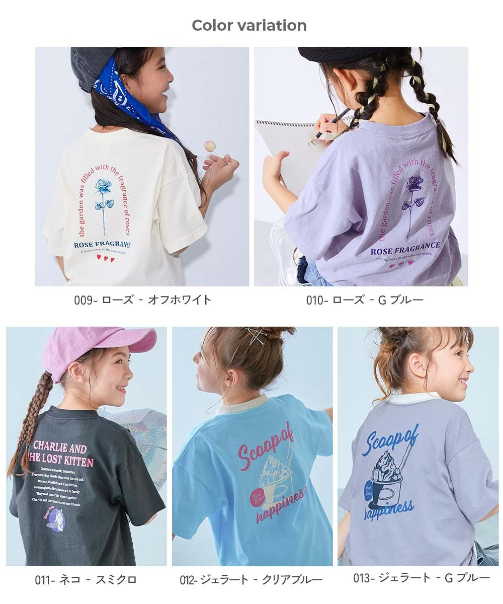 日本童裝 dev!rock 印花短袖上衣 90-160cm 女童款 夏季 TOPS