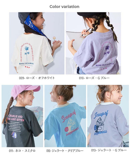 日本童裝 dev!rock 印花短袖上衣 90-160cm 女童款 夏季 TOPS