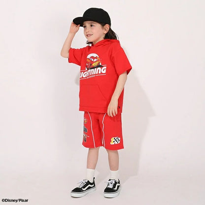 日本童裝 BDL x Disney Cars印花連帽上衣 90-130cm 男童款 夏季 TOPS