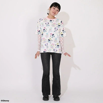 Japanese BDL x Disney parent-child print tops (80-150cm) for boys and girls (summer TOPS) 