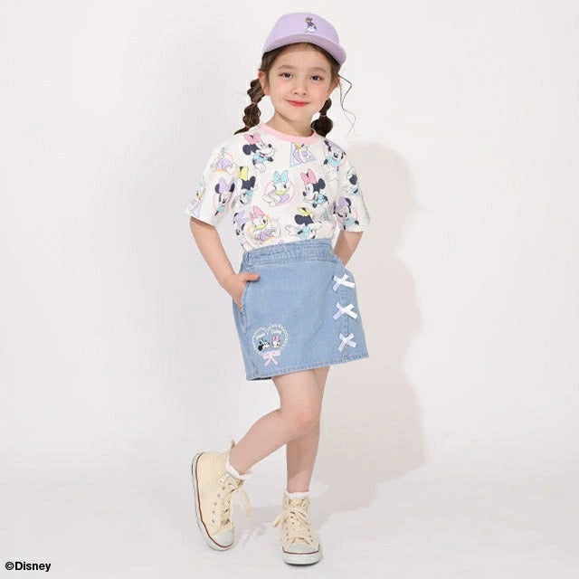 Japanese BDL x Disney parent-child print tops (80-150cm) for boys and girls (summer TOPS) 