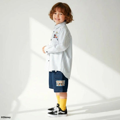 Japanese BDL x Disney parent-child print tops (80-150cm) for boys and girls (summer TOPS) 
