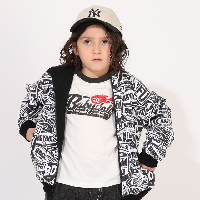 Japanese BDL x Disney parent-child print tops (80-150cm) for boys and girls (summer TOPS) 